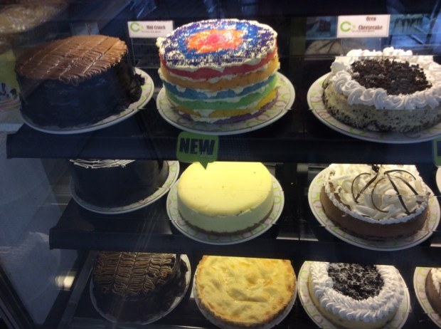 Mind boggling cakes and pastries! A friend who has a very sweet tooth will really go crazy at this display!